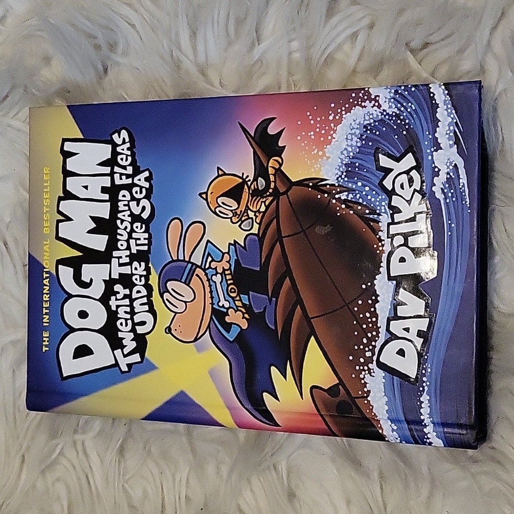 Dog Man Twenty Thousand Fleas Under the Sea Hardback book